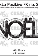 Crealies Crealies Texto Positivo Matrice de coupe no. 206, NOËL