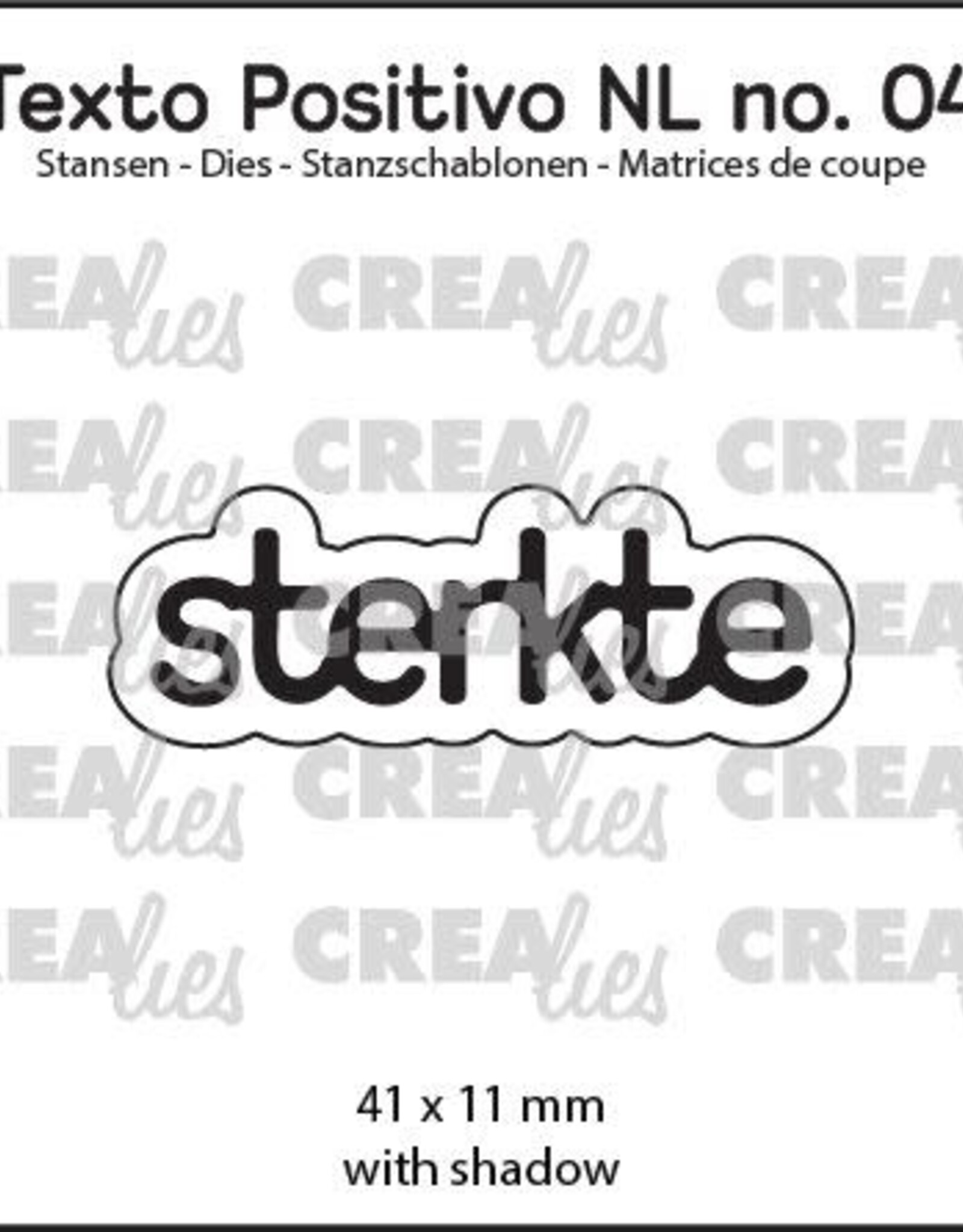 Crealies Crealies Texto Positivo stansen no. 04, sterkte