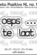 Crealies Crealies Texto Positivo stansen no. 126, oeps ... te laat