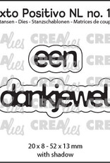 Crealies Crealies Texto Positivo stansen no. 126, oeps ... te laat