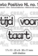 Crealies Crealies Texto Positivo stansen no. 137, tijd voor taart