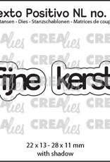 Crealies Crealies Texto Positivo stansen no. 19, fijne kerst