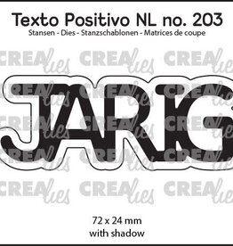 Crealies Crealies Texto Positivo stansen no. 203, JARIG