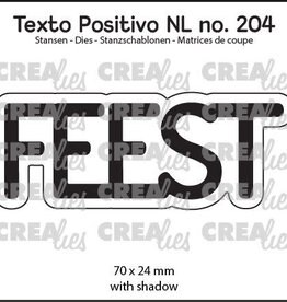 Crealies Crealies Texto Positivo stansen no. 204, FEEST