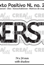 Crealies Crealies Texto Positivo stansen no. 206, KERST