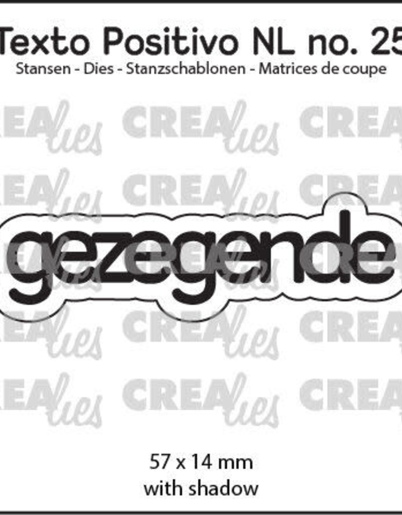 Crealies Crealies Texto Positivo stansen no. 25, gezegende