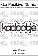 Crealies Crealies  Texto Positivo stansen no. 62, kadootje