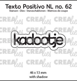 Crealies Crealies  Texto Positivo stansen no. 62, kadootje