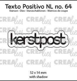 Crealies Crealies  Texto Positivo stansen no. 64, kerstpost