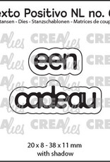 Crealies Crealies  Texto Positivo stansen no. 66, een cadeau