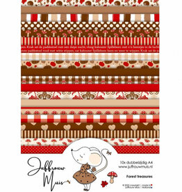 Juffrouw Muis Juffrouw  Muis - Cardstock paperpad A4 - Forest treasures