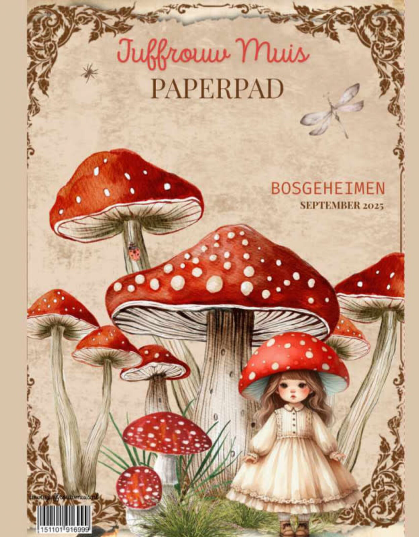 Juffrouw Muis Juffrouw  Muis - Paperpad A4 - Bosgeheimen