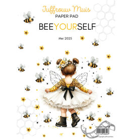 Juffrouw Muis Juffrouw  Muis - Paperpad A4 - Bee yourself