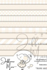 Juffrouw Muis Juffrouw  Muis -Tiny Cardstock A5  - Botercreme
