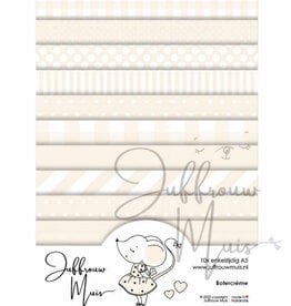Juffrouw Muis Juffrouw  Muis -Tiny Cardstock A5  - Botercreme