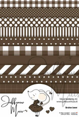 Juffrouw Muis Juffrouw Muis -Tiny Cardstock A5 - Bruine Beer