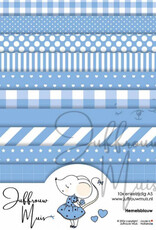 Juffrouw Muis Juffrouw Muis -Tiny Cardstock A5 - Hemelsblauw