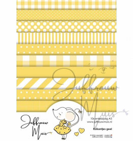 Juffrouw Muis Juffrouw Muis -Tiny Cardstock A5 - Kuikentjes geel
