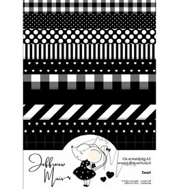 Juffrouw Muis Juffrouw Muis -Tiny Cardstock A5 - Zwart