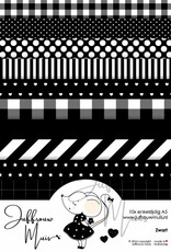 Juffrouw Muis Juffrouw Muis -Tiny Cardstock A5 - Zwart