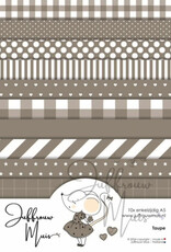 Juffrouw Muis Juffrouw Muis -Tiny Cardstock A5 - Taupe