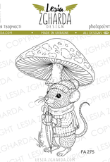 Lesia Zgharda Lesia Zgharda Stamp Little Mouse Under the Toadstool Mushroom  FA275