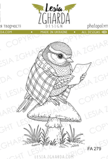 Lesia Zgharda Lesia Zgharda Stamp Bird Tit on a Mushroom  FA279