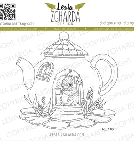 Lesia Zgharda Lesia Zgharda Stamp The Teapot House RE116