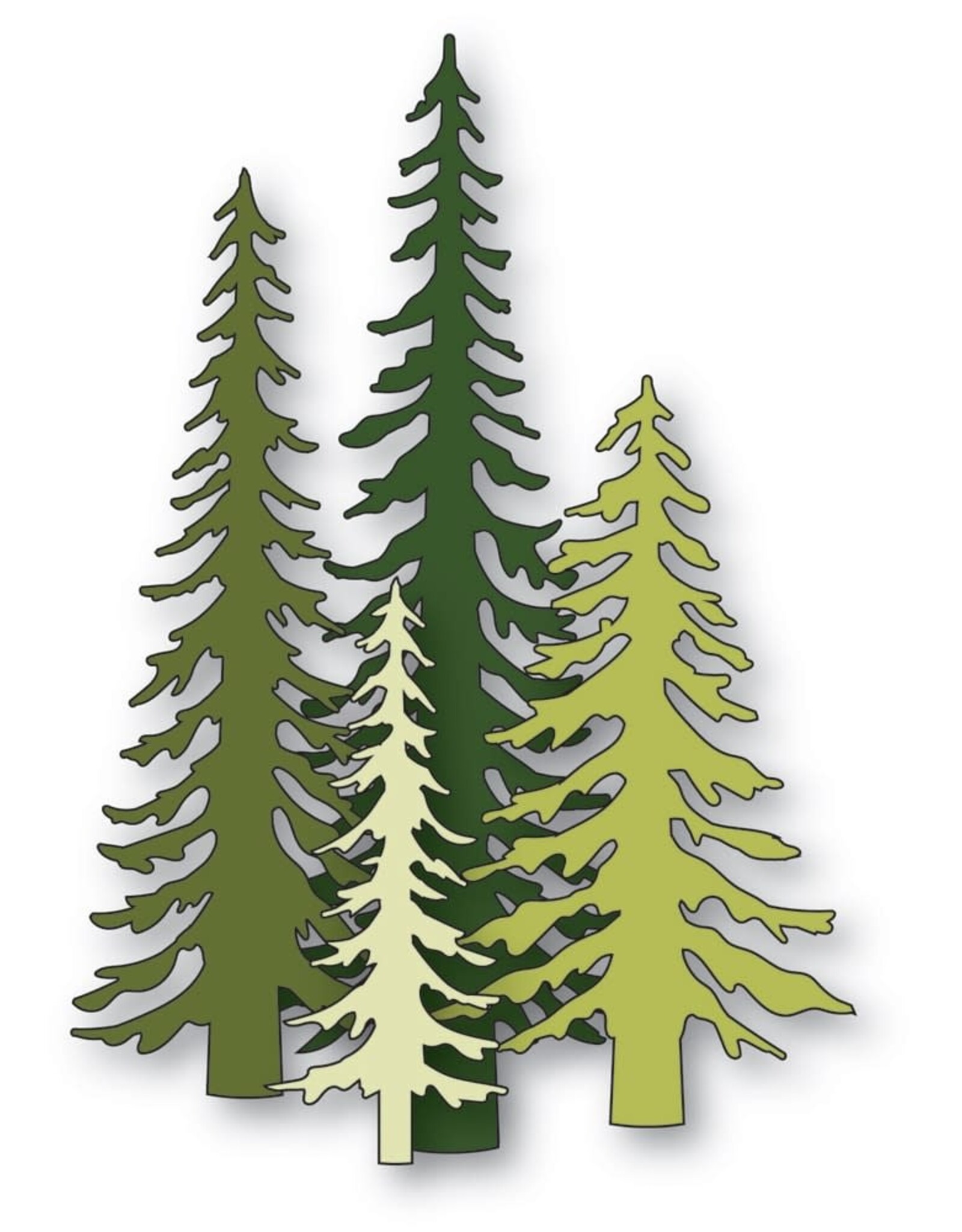 Memorybox Memorybox  Tall Evergreen Trees craft die  94939