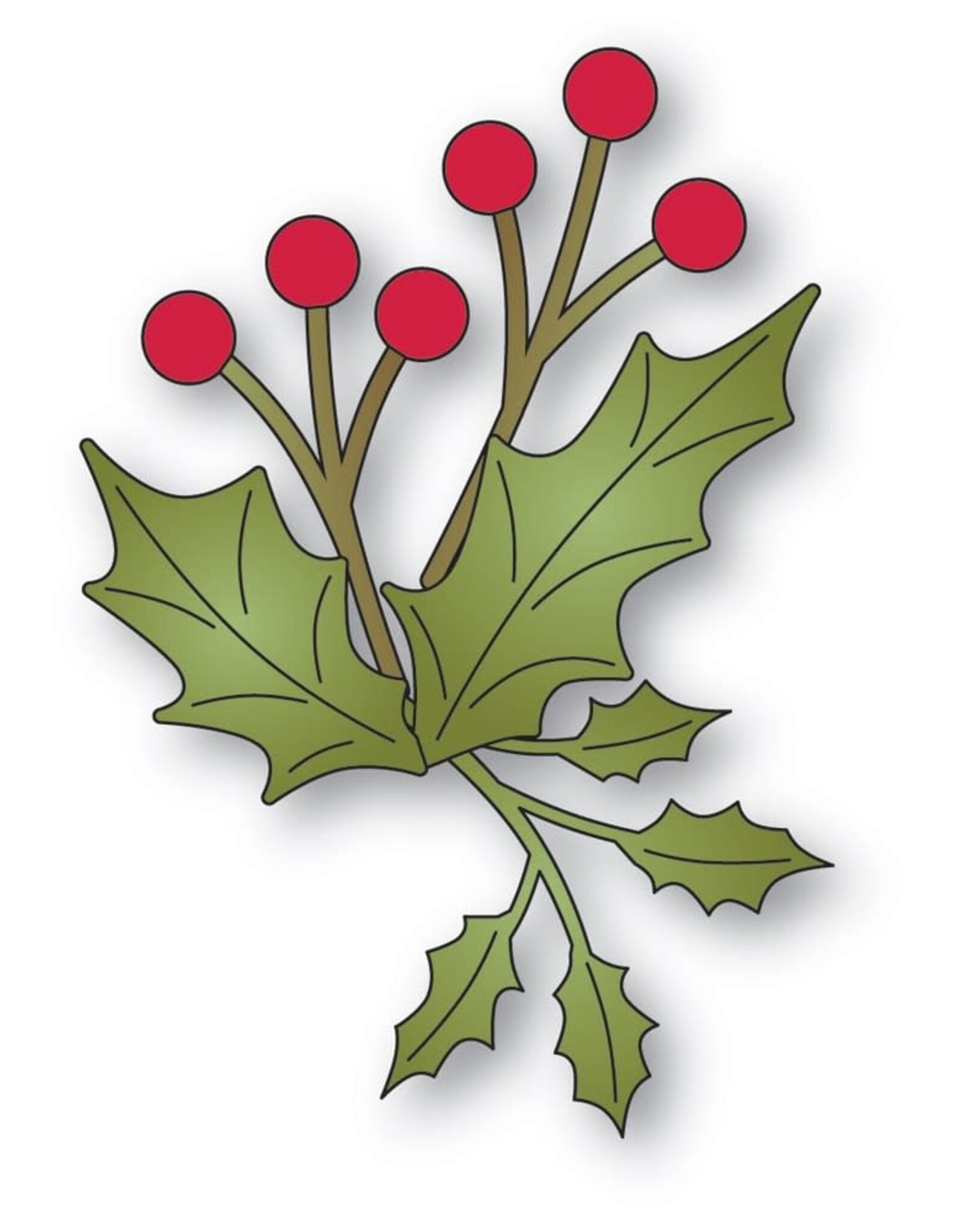 Memorybox Memorybox   Forest Holly Sprig craft die  94912