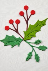Memorybox Memorybox   Forest Holly Sprig craft die  94912