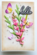 Memorybox Memorybox  Budding Gladiola Stem craft die 94792