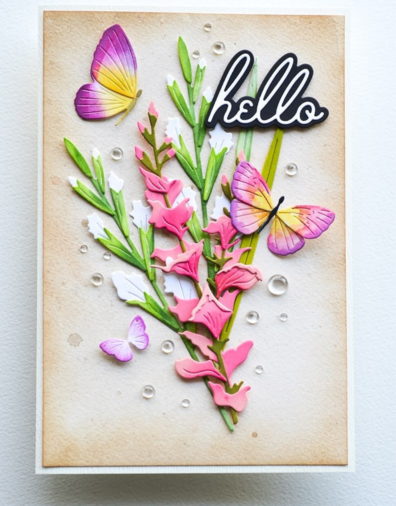 Memorybox Memorybox  Budding Gladiola Stem craft die 94792