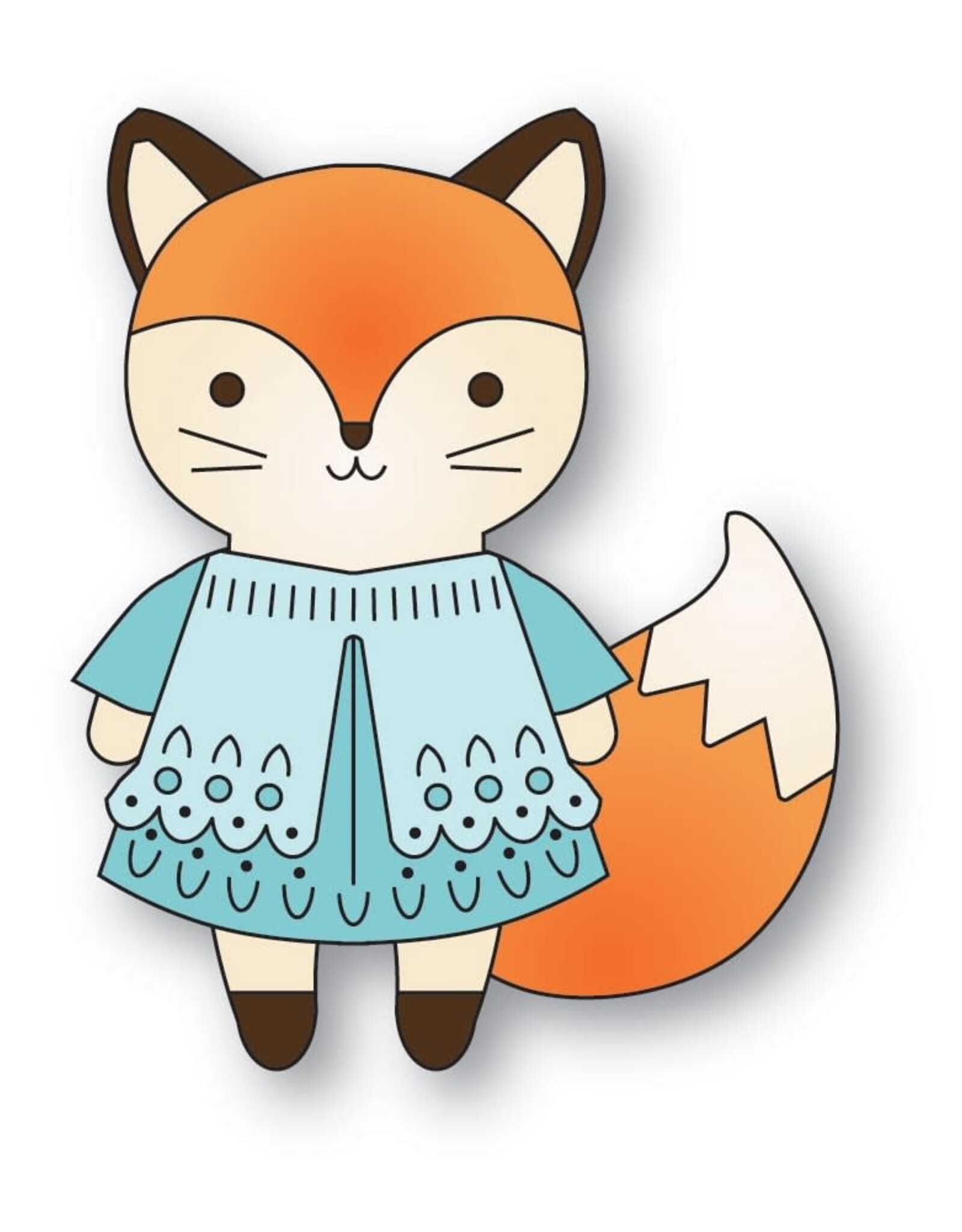 Memorybox Poppystamps Nordic Happy Fox craft die 2733