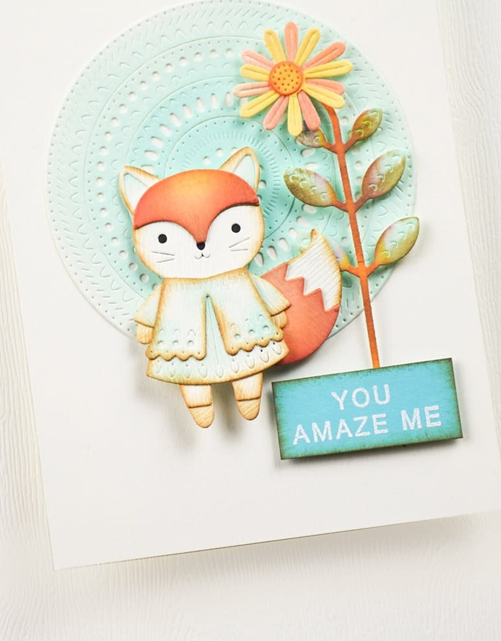 Memorybox Poppystamps Nordic Happy Fox craft die 2733