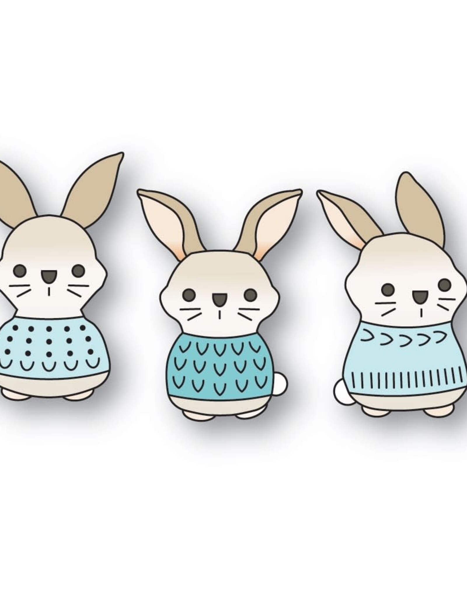 Memorybox Poppystamps Nordic Bunny Trio craft die 2717