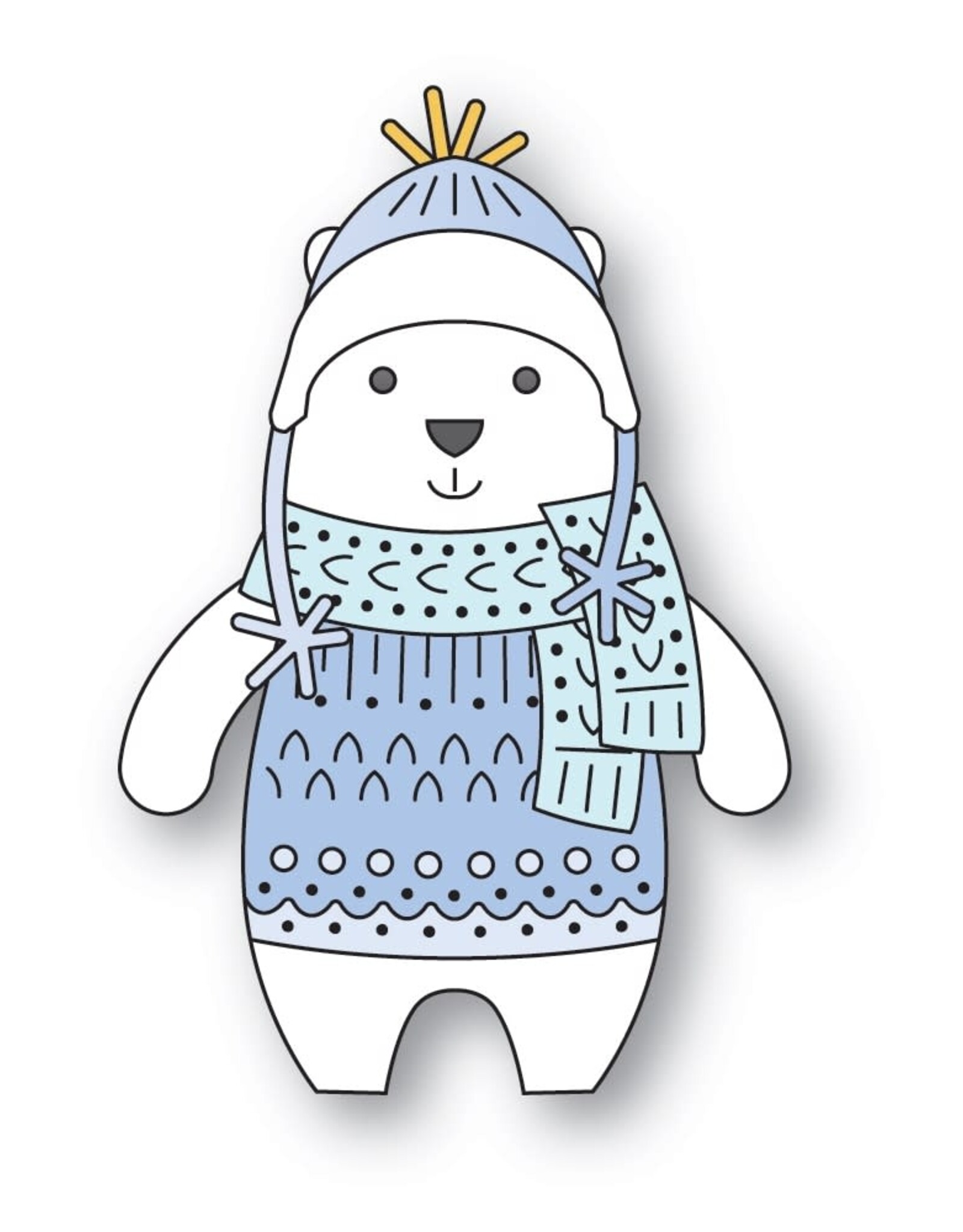 Memorybox Poppystamps Nordic Bundled Bear craft die 2643