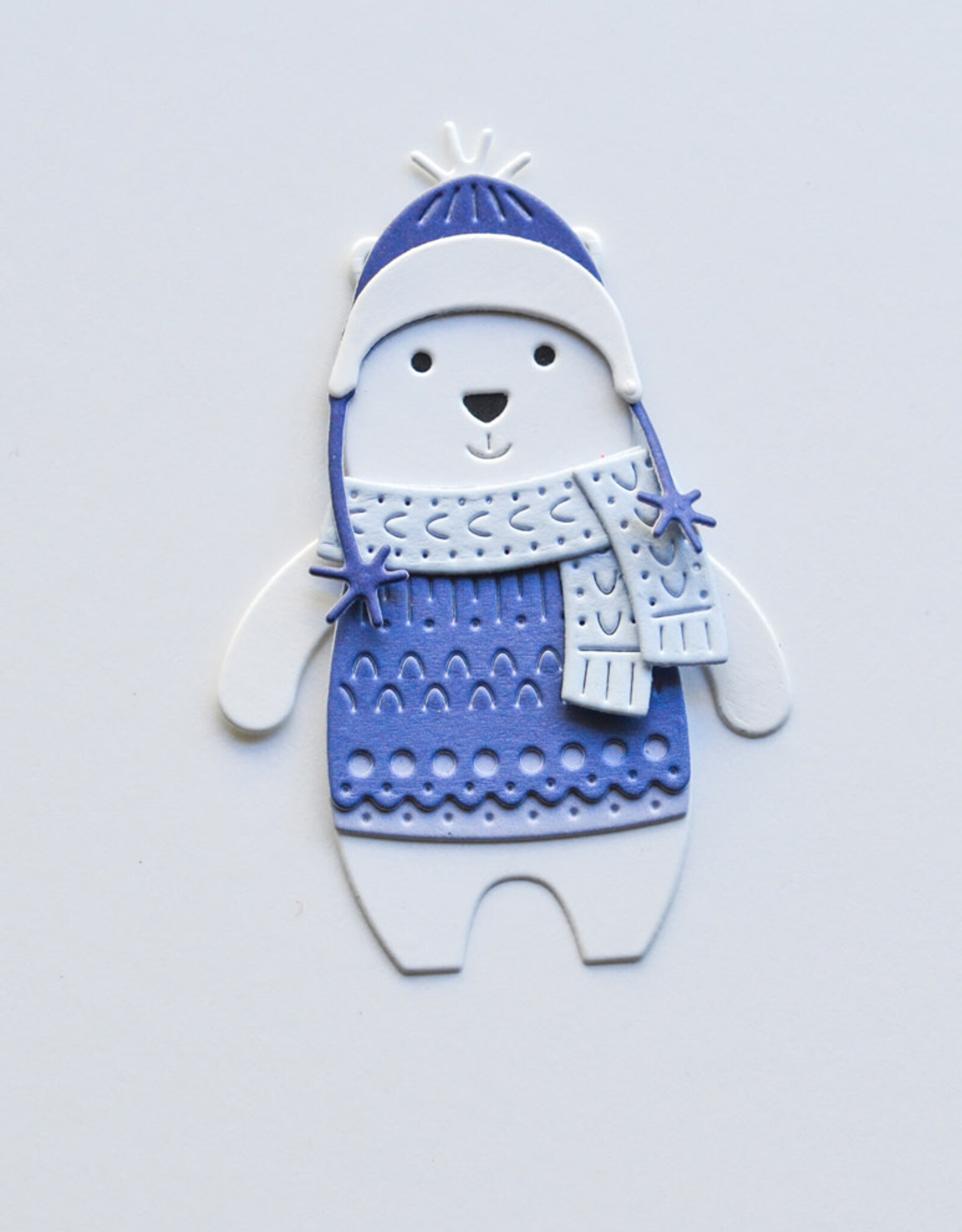 Memorybox Poppystamps Nordic Bundled Bear craft die 2643