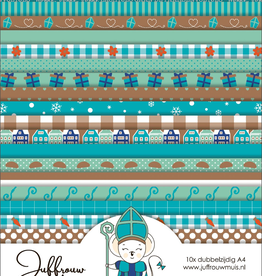 Juffrouw Muis Juffrouw Muis - Cardstock Paper pad A4 - Dank u Sinterklaasje