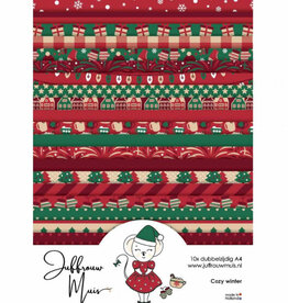 Juffrouw Muis Juffrouw  Muis - Cardstock paperpad A4 - Cozy Winter