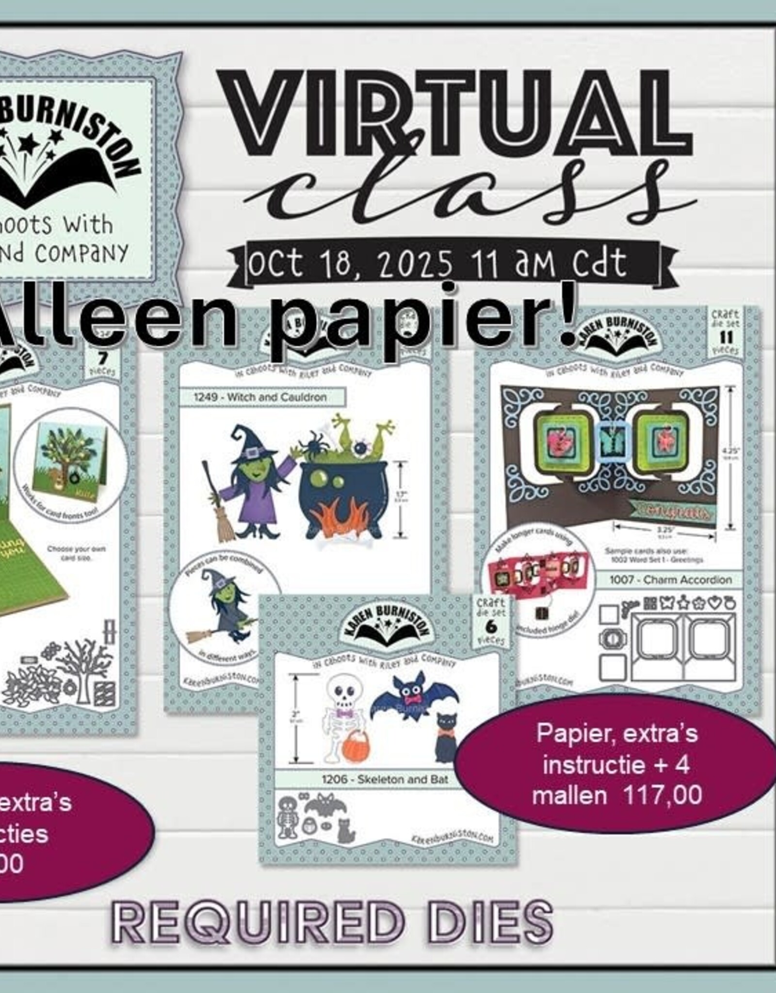 Karen Burniston Karen Burniston Virtual Class  oktober 2025