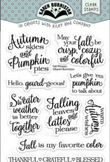 Karen Burniston Karen Burniston  Fall Phrases clear stamps  CS024