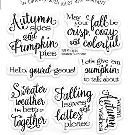 Karen Burniston Karen Burniston  Fall Phrases clear stamps  CS024