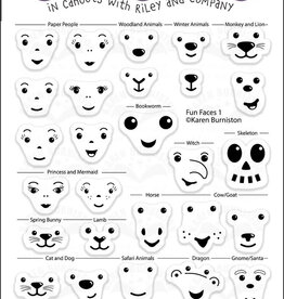 Karen Burniston Karen Burniston  Fun Faces clear stamps 1  CS023