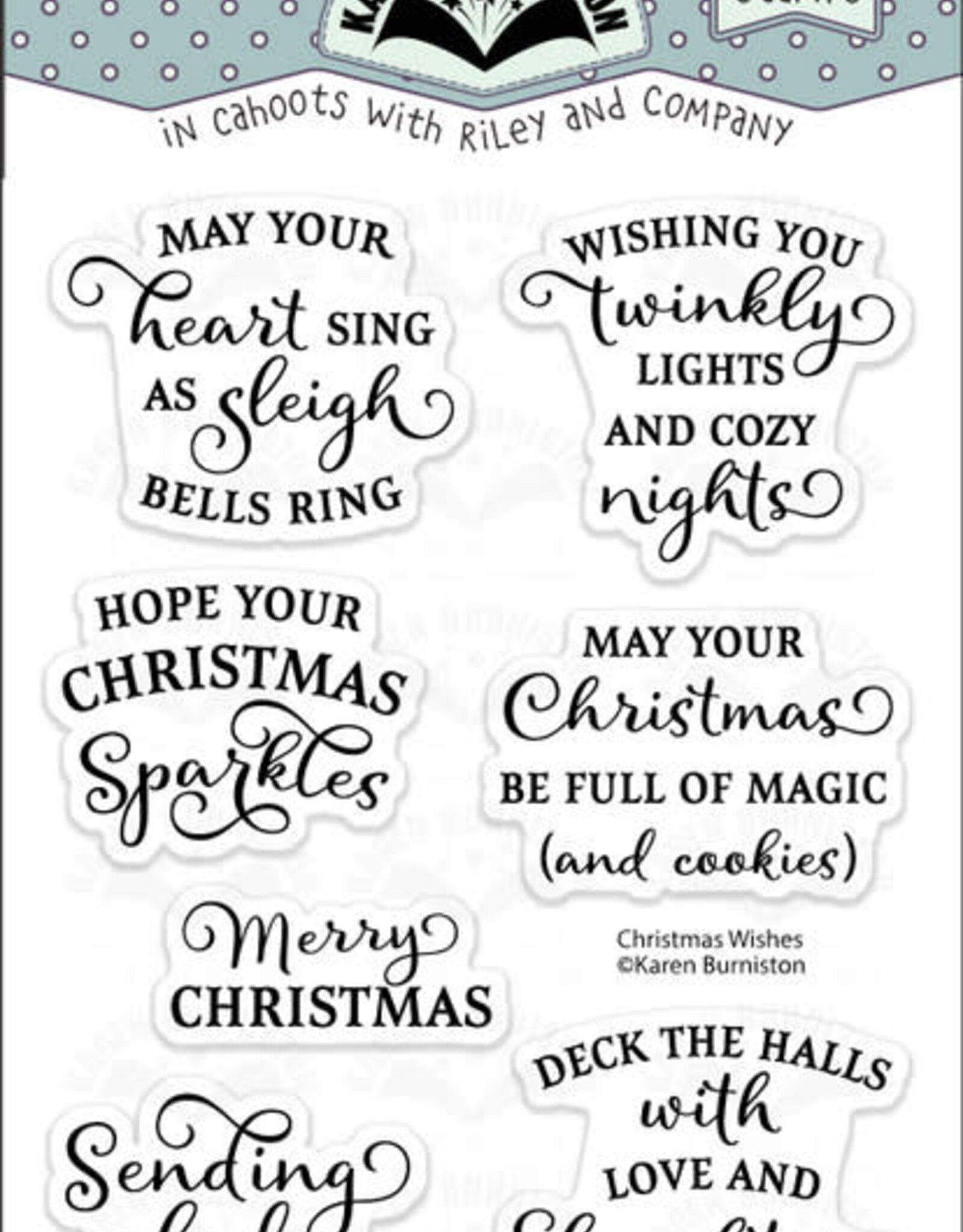 Karen Burniston Karen Burniston  Christmas Wishes clear stamps  CS022
