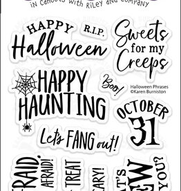 Karen Burniston Karen Burniston  Halloween Phrases clear stamps CS020