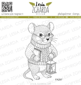 Lesia Zgharda Lesia Zhgarda Stamps Grandpa Mouse Bedtime Story FA297