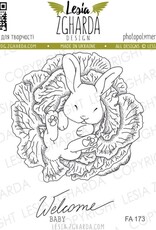 Lesia Zgharda Lesia Zhgarda Stamps Bunny in the cabbage FA173
