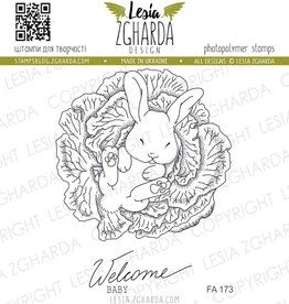 Lesia Zgharda Lesia Zhgarda Stamps Bunny in the cabbage FA173