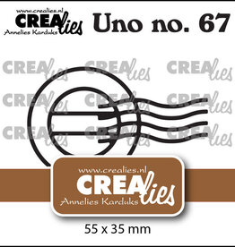 Crealies Crealies Uno stans no. 67, Poststempel CLUno67